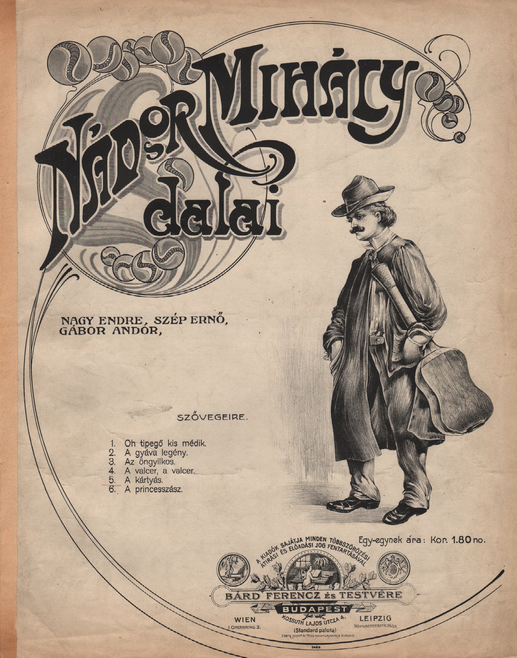 Illustration for article titled Miért szomorú, kisasszony? – csodás kottacímlapok a XX. század elejéről