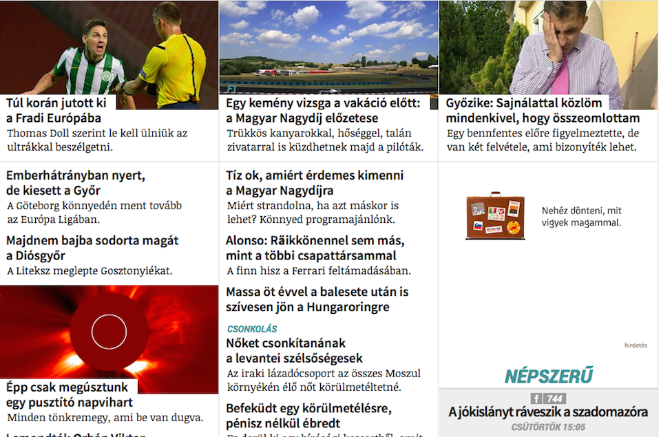 Illustration for article titled Észrevettétek, hogy elég alaposan megváltozott az Origo?