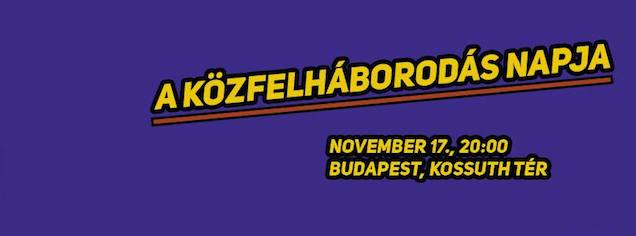 Úgy néz ki, lesz tüntetés november 17-én, közfelháborodásból adódóan