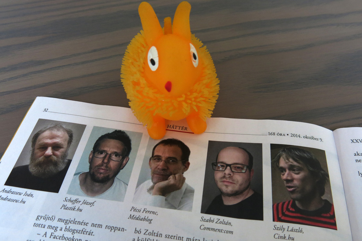 Híres bloggerek ütötték fel a fejüket a 168 óra patinás hasábjain!