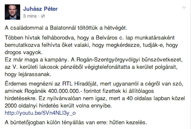 Újságírók drogosozzák Juhászt Rogánék kampányában
