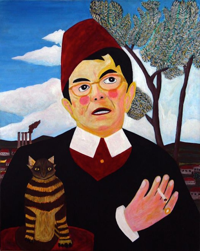 Dr Máriás Rousseau stílusában festette meg az éneklő Matolcsyt