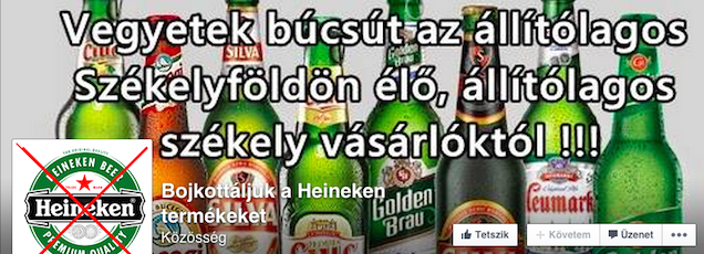 Székelyföld nem létezik? Alaposan kihúzta a gyufát a Heineken!