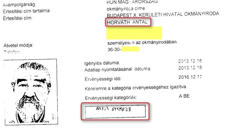 Illustration for article titled Tényleg létezik rovásírásos személyi igazolvány