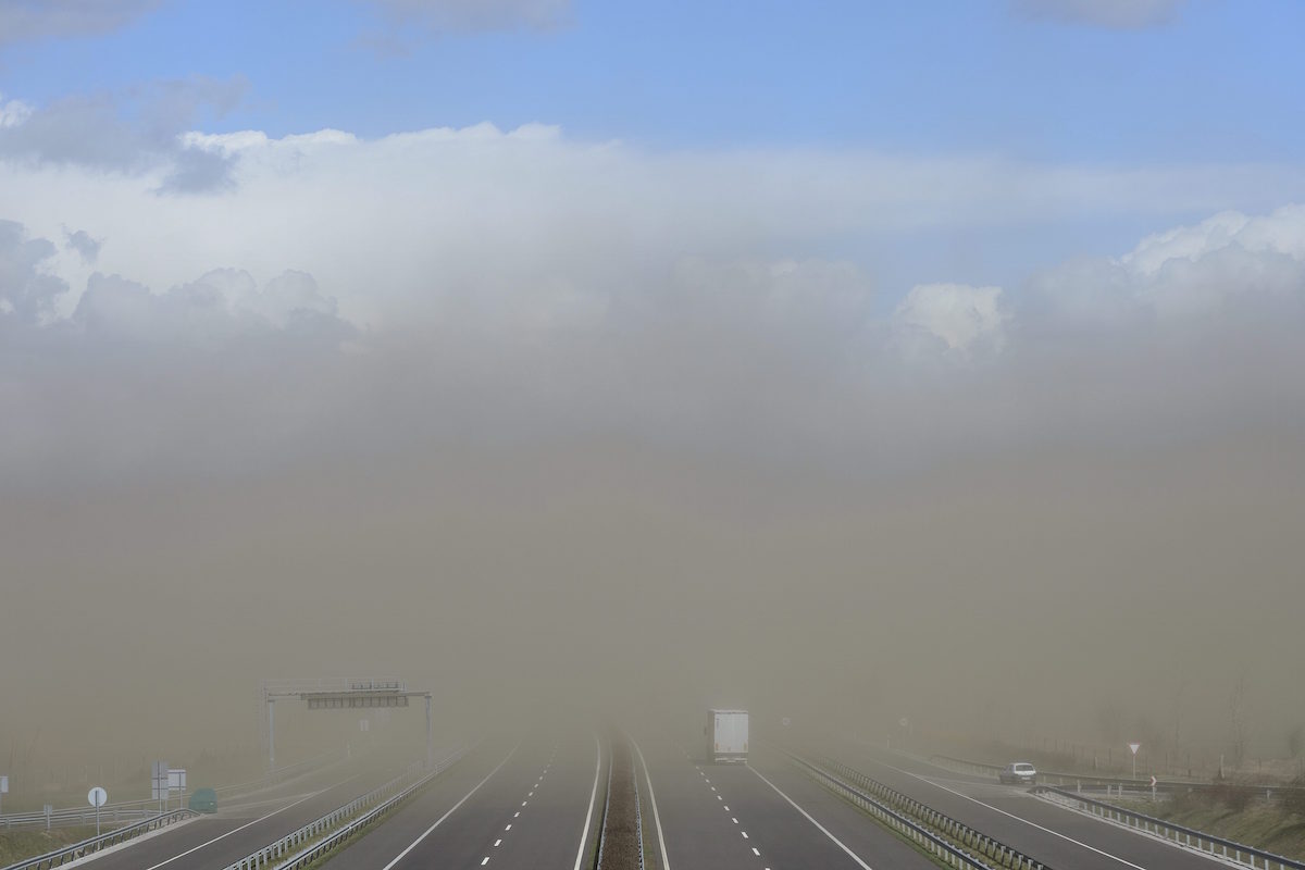 Homokvihar van Debrecen közelében, és ez elég hátborzongatóan néz ki