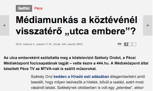 Médiatörténet: a Magyar Nemzet átvette a 444 leleplezését