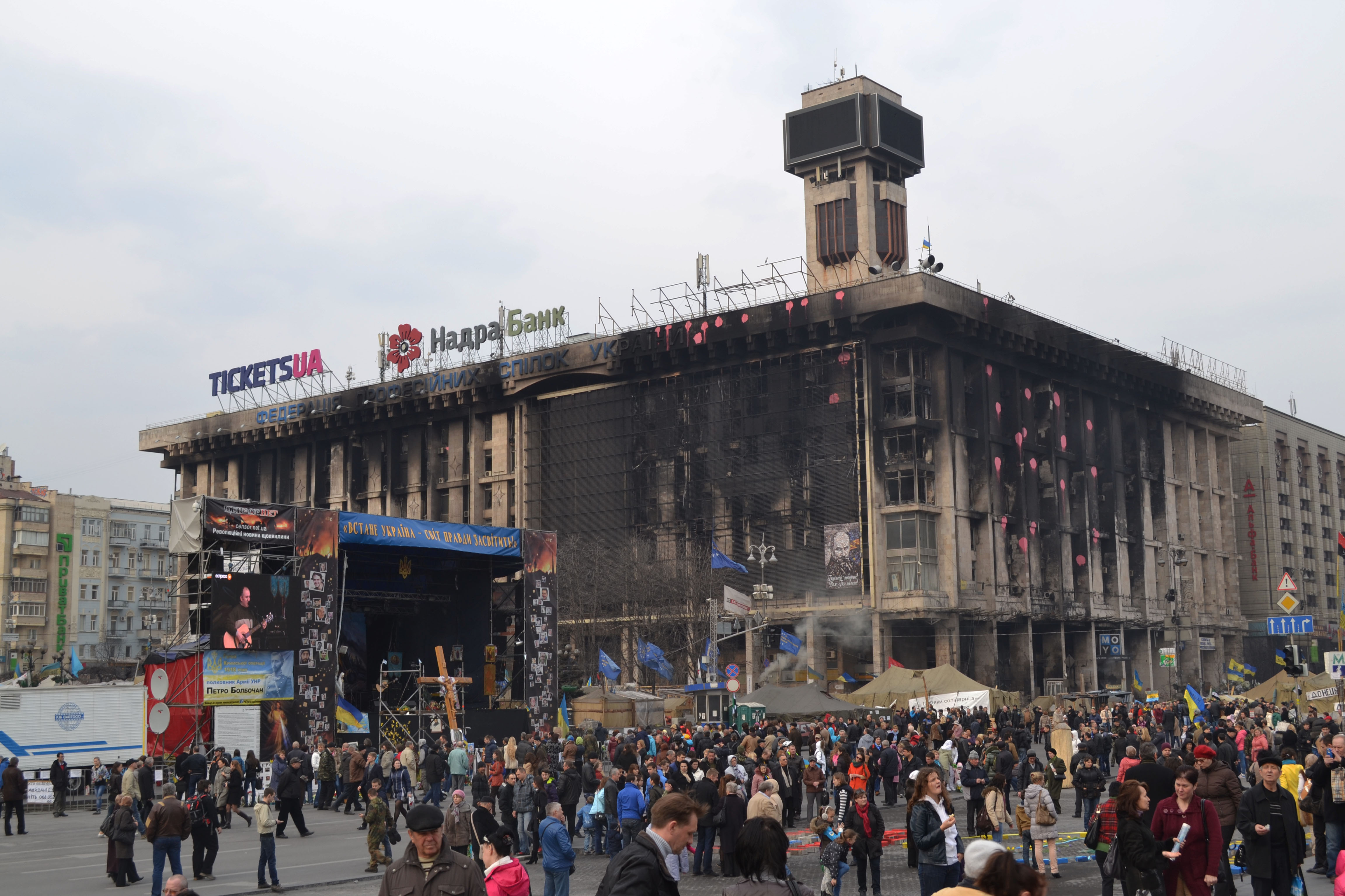 Illustration for article titled Így néz ki a Majdan egy hónappal a forradalom után