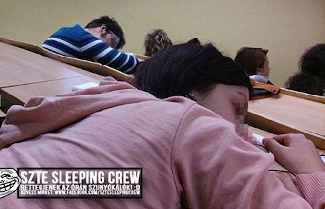 Szeged kedvence az alvó egyetemisták fotóit posztoló oldal