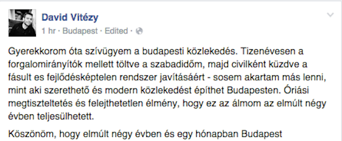Illustration for article titled Így köszönt el Vitézy Dávid