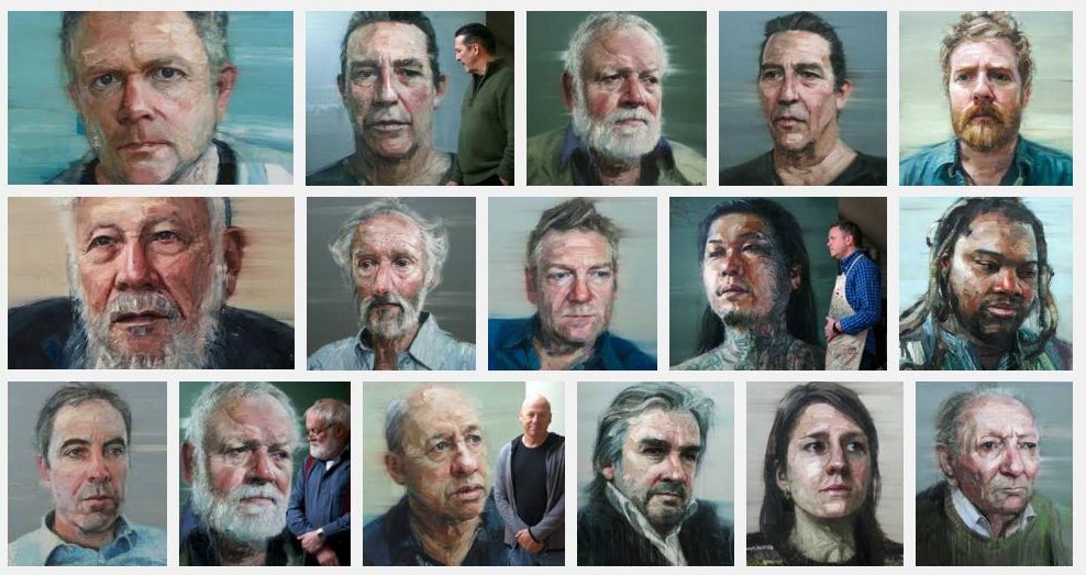 Illustration for article titled Csak nézett Colin Davidson,amikor a Time magazin borítóján meglátta Merkelről készült festményét.