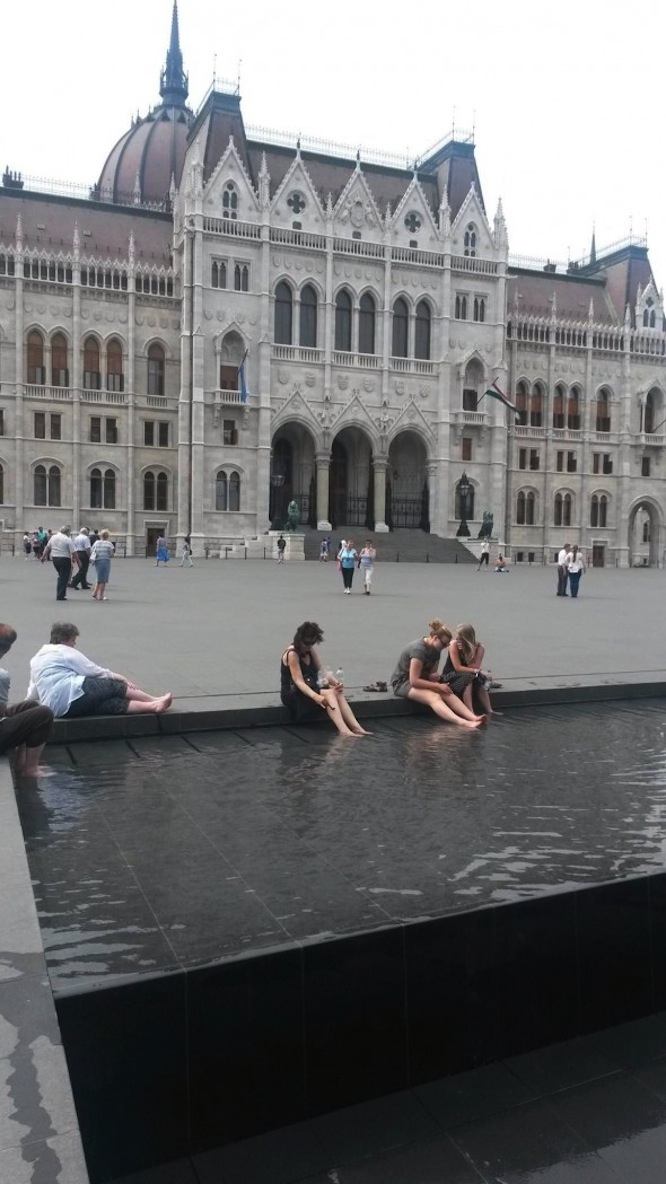 Beleszőrtelenítette a lábát a Parlament medencéjébe