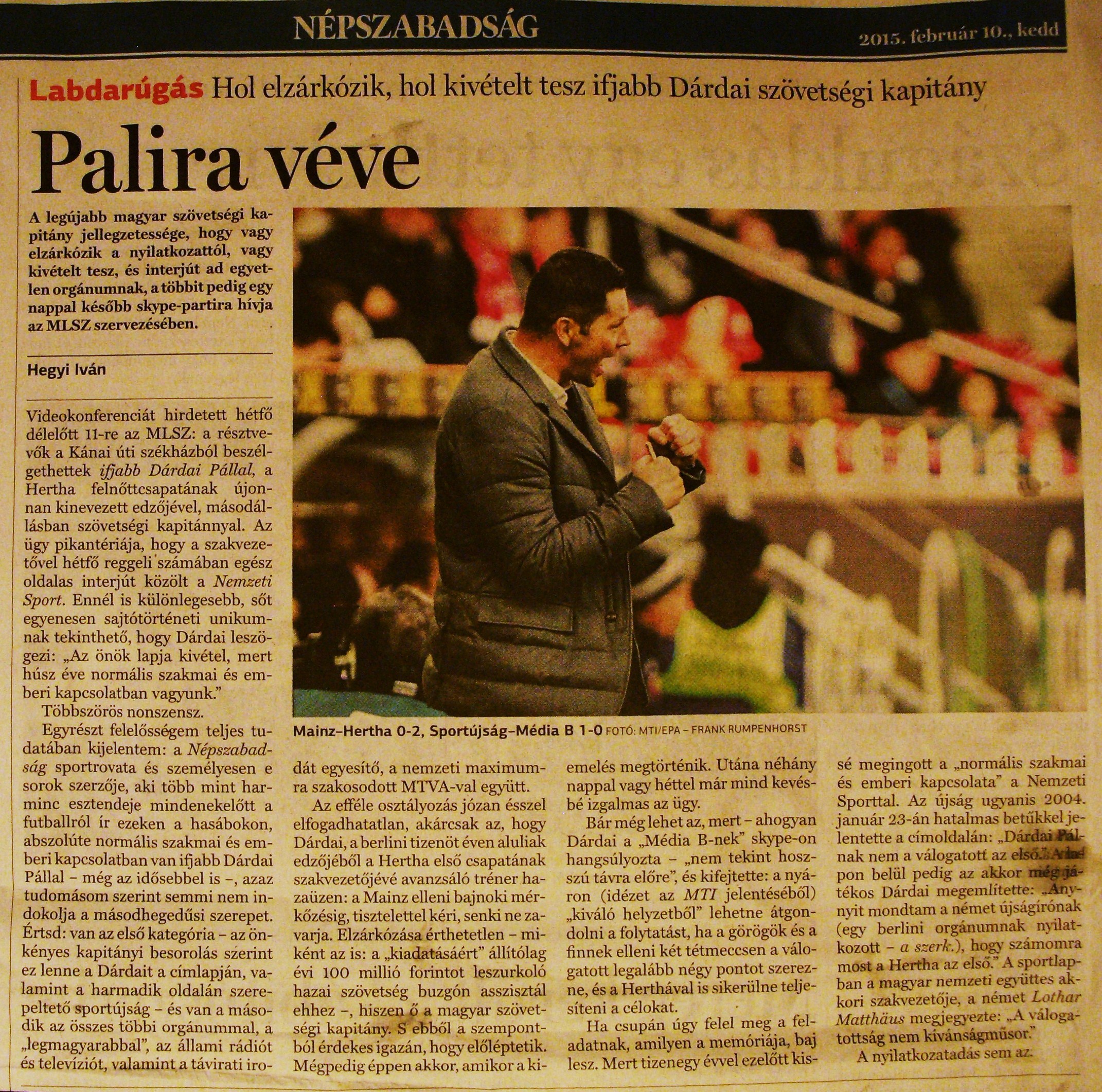 Úristen! Úristen! Hegyi Iván megsértődött!