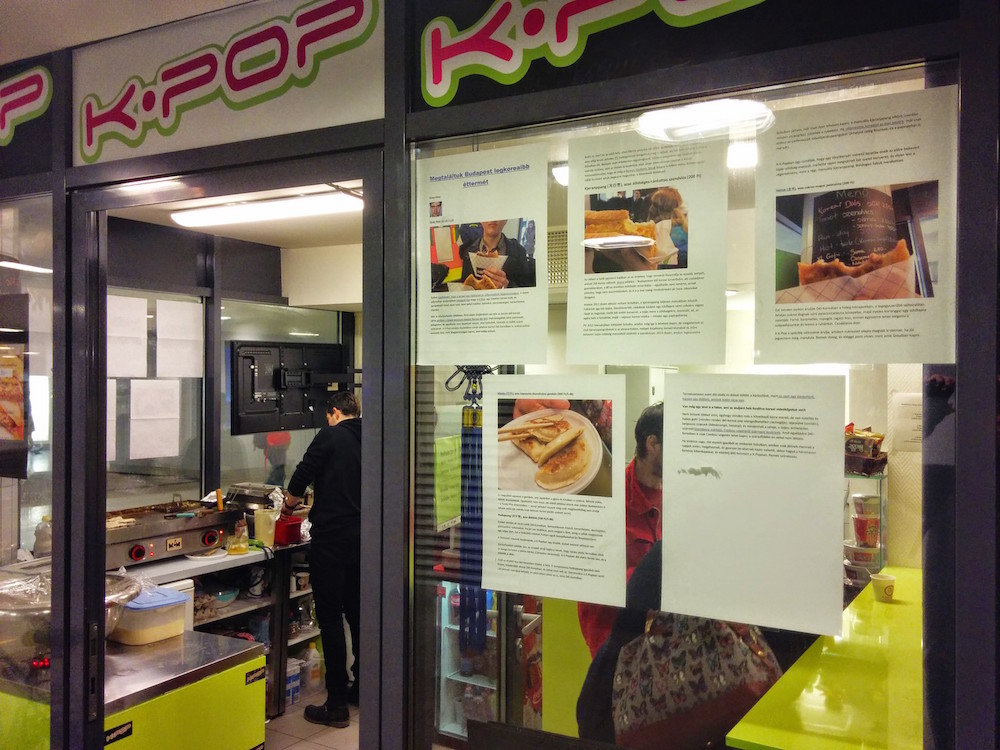 Cinkkel tapétázták ki Orosz Péter kedvenc koreai büféjét