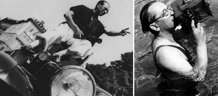 Munkácsi Márton munka közben