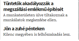 Két hír az Origóról, egymás alatt, nem lehetek ennyire cinikus