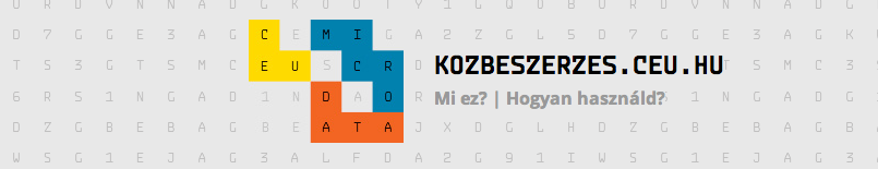 Isteni dolog a CEU közbeszerzési keresője