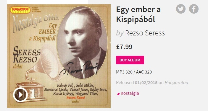 Illustration for article titled Nagy ember a Kispipából: Seress Rezső.