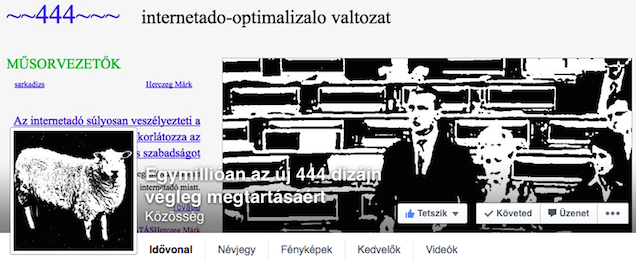 Egymillióan a kérészéletű 444-dizájn visszaállításáért