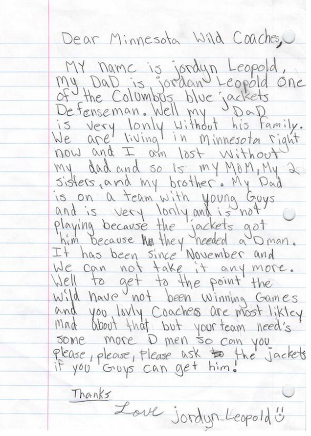 Hasít az interneten minden idők legcukibb jégkorongos levele