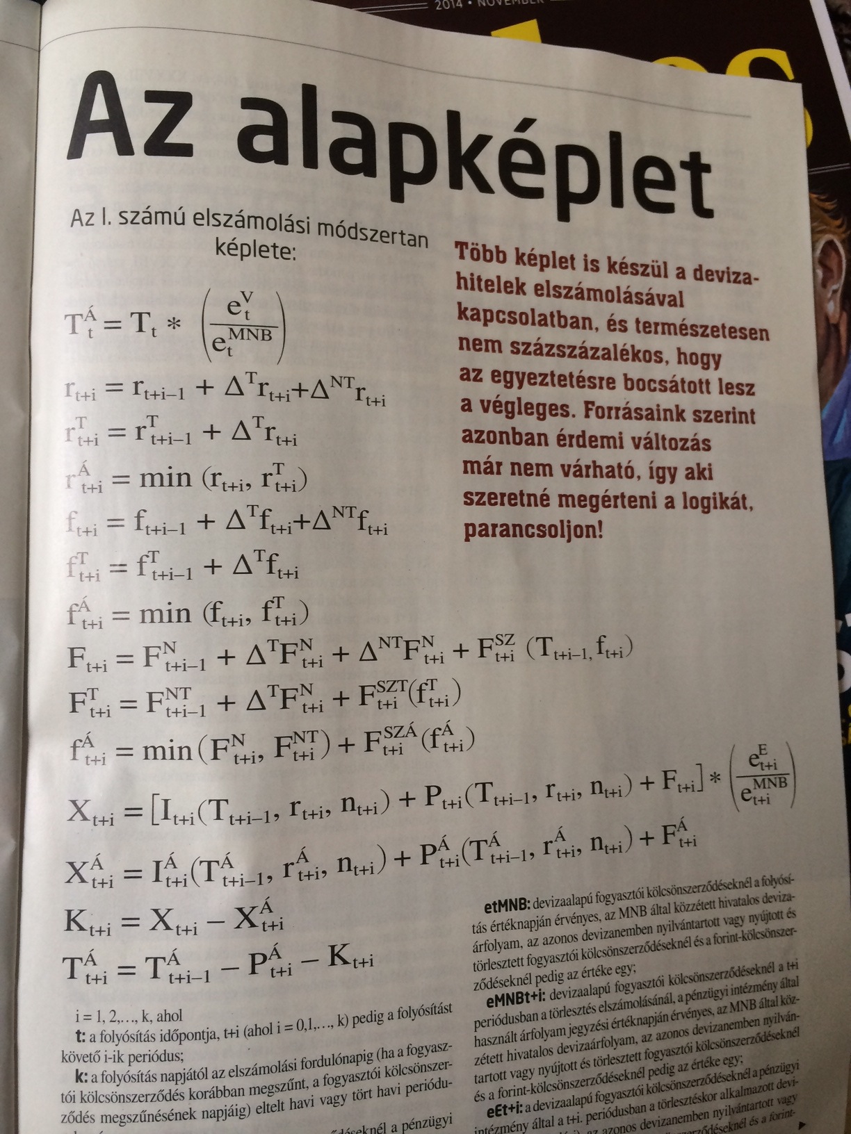 Kiszivárgott a devizahitelek elszámolásának varázsképlete