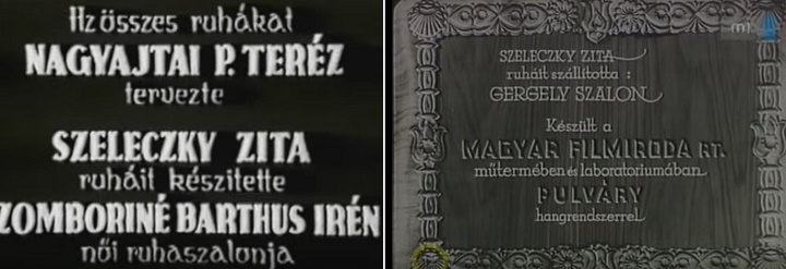 Szeleckzy Zita nagy sztár volt. Olyannyira, hogy külön tervező és ruhaszalon állította össze egy-egy filmje kollekcióját. Mint pl. az Eladó birtok és a Leányvásár c. filmek esetében.