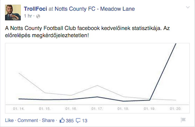 Illustration for article titled Magyar trollhadsereg lepte el egy angol focicsapat facebookját