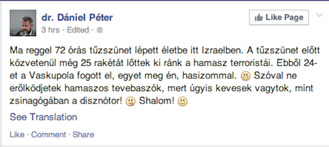 Dániel Péter még a háborút is viccessé teszi