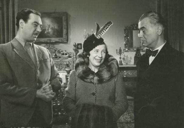 Bilicsi Tivadar, Vaszary Piri és Rajnay Gábor a Behajtani tilos c. filmben