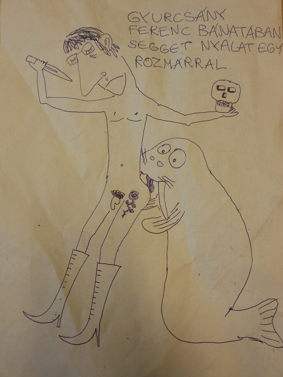 Perverz Gyurcsány-rajz került elő az Index szerkesztőségében (18+)