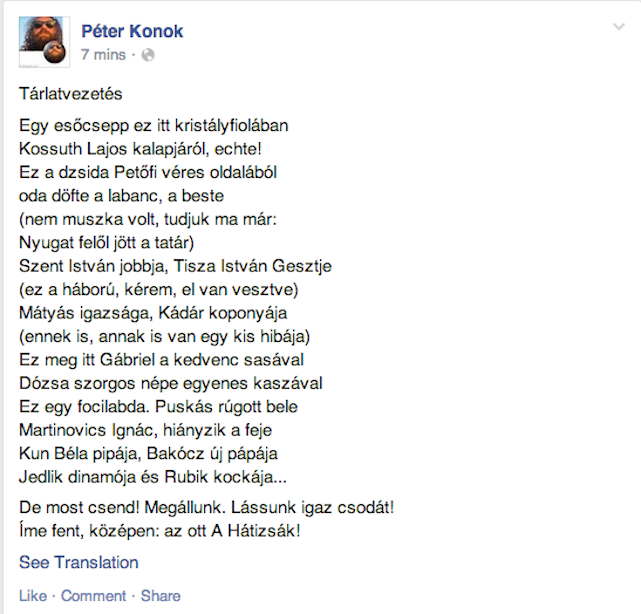 Máris itt a költészetnapi vers Orbán hátizsákjáról