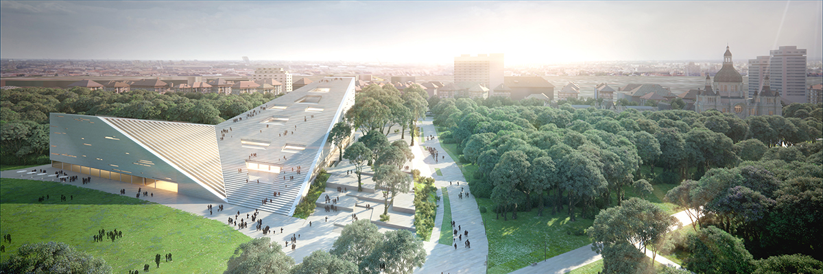 Illustration for article titled Ezekből a látványtervekből lehet Új Nemzeti Galéria a Városligetben