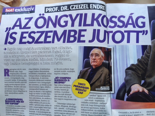 Mellbevágóan ízléstelen és félrevezető cím a Hot!-ban Czeizel Endréről