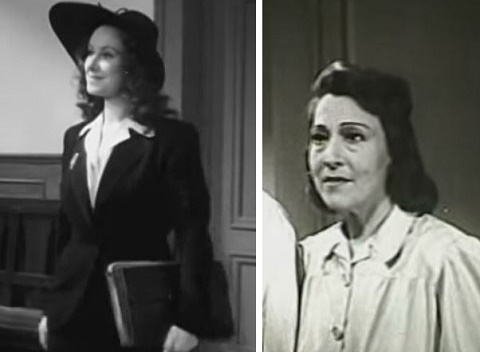 1. Muráti Lili ügyvédnőként az “Ez történt Budapesten” c. filmben. 2. Makay Margit, mint Ágnes doktornő a “Havasi napsütés” c. filmben