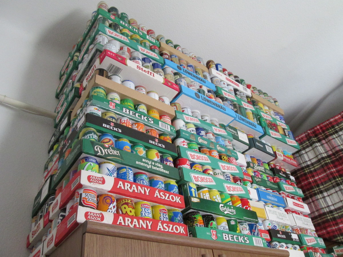 Ilyen sörösdoboz-gyűjteményt szerintem nem sokan láthattatok eddig