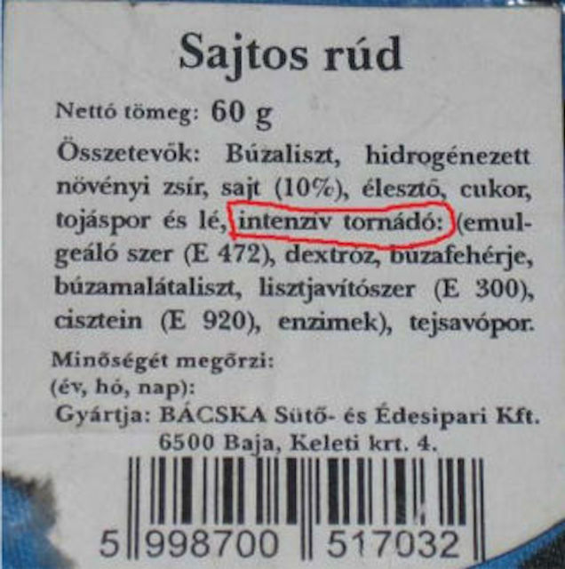 Izgalmas időjárási jelenség került a péksüteménybe