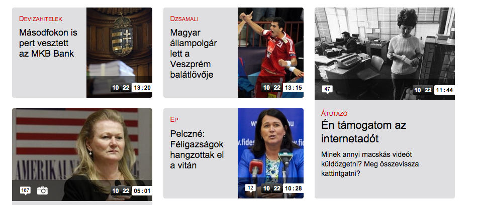 Mikor olvastál ilyet a Magyar Nemzet online címoldalán?