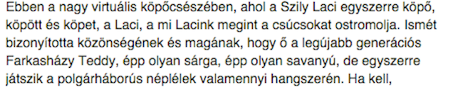 Illustration for article titled Szily Laci egyszerre köpő, köpött és köpet