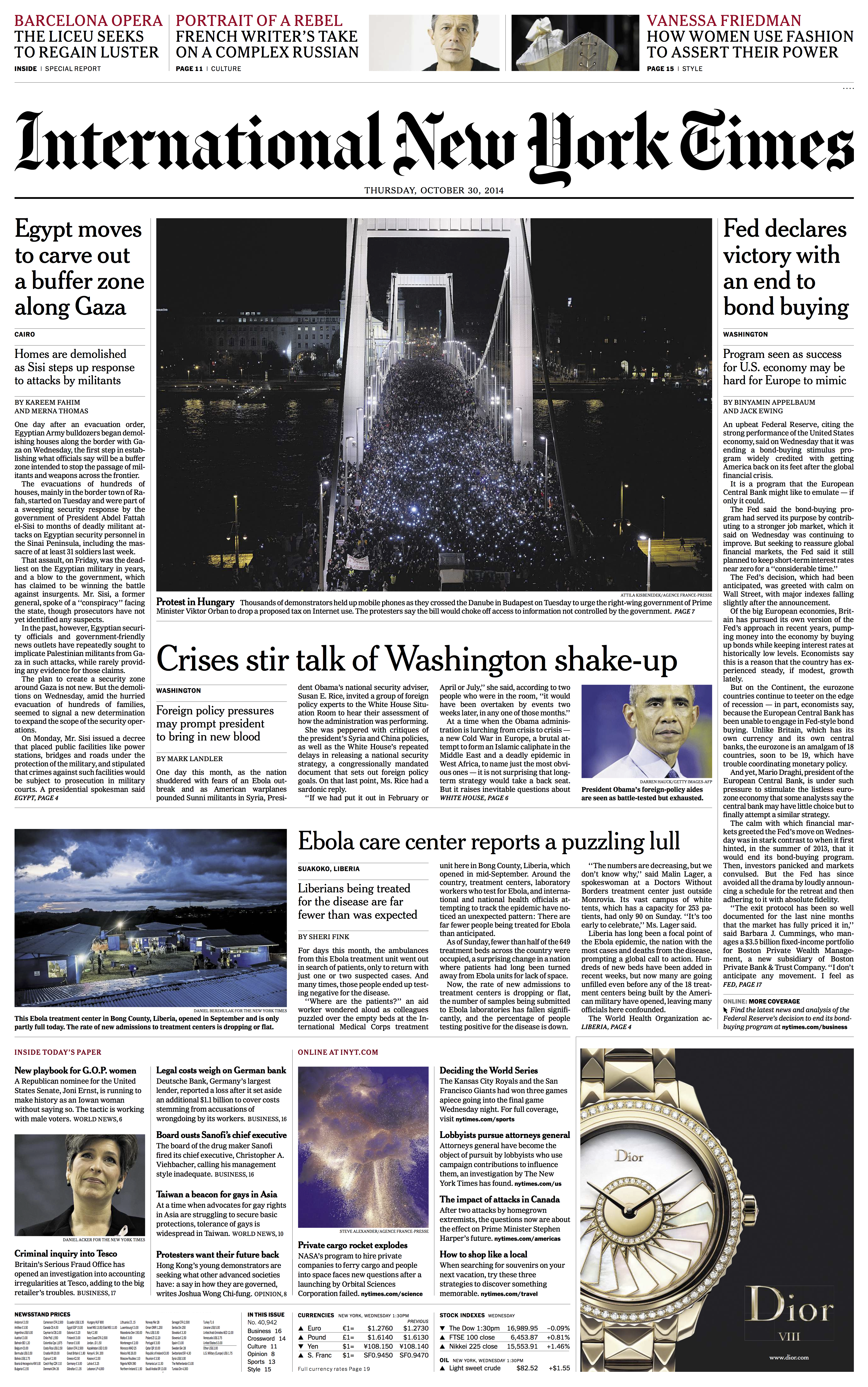 Illustration for article titled A New York Times címlapon hozza az internetadó elleni tüntetés képét