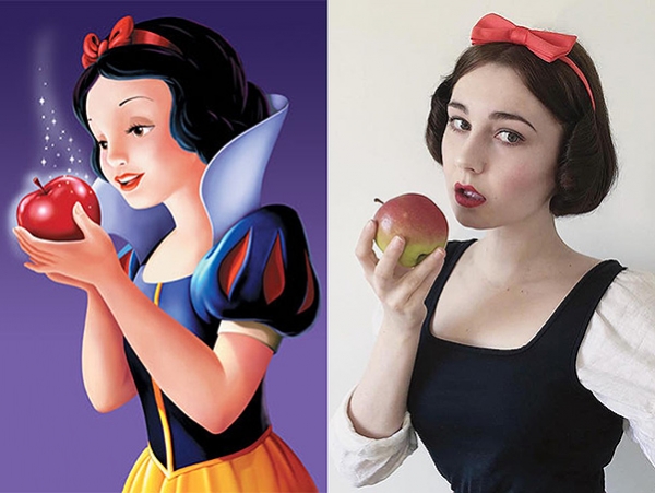 Illustration for article titled A legszebb színésznők arcát váltogatja a belga lány, és a nagy filmek felejthetetlen maszkjai!