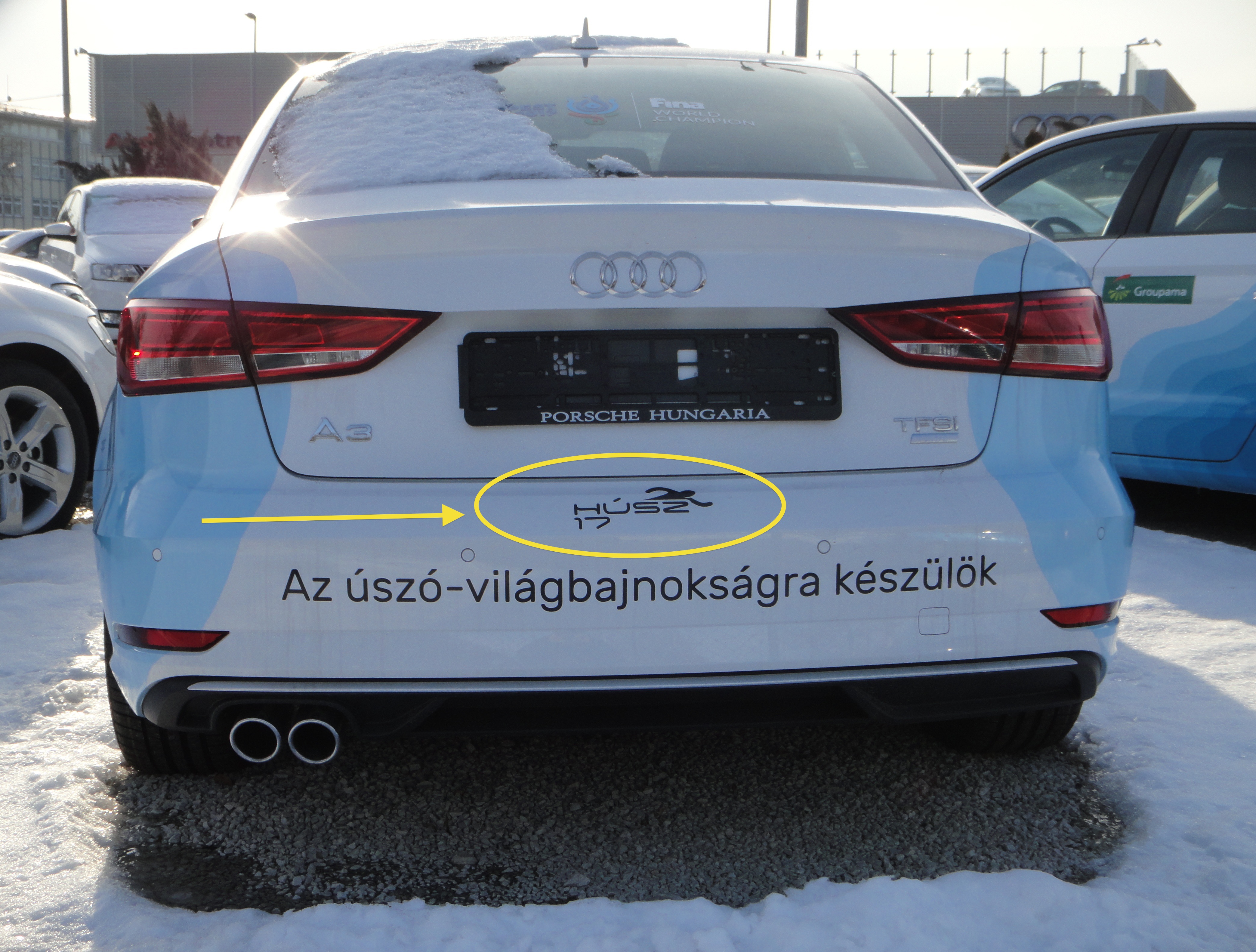 Illustration for article titled HÚSZ 17! Vanem/em-e köze az AUDI-nak a budapesti úszó VB-hez?