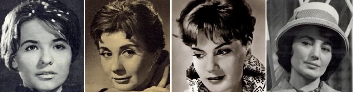 Akik bármit el tudtak játszani: Törőcsik Mari és Ruttkai Éva, a két legnagyobb tehetség. Tragikus női sorsok alakítója: a gyönyörű, barna Bara Margit. A bájosan komoly Sütő Irén