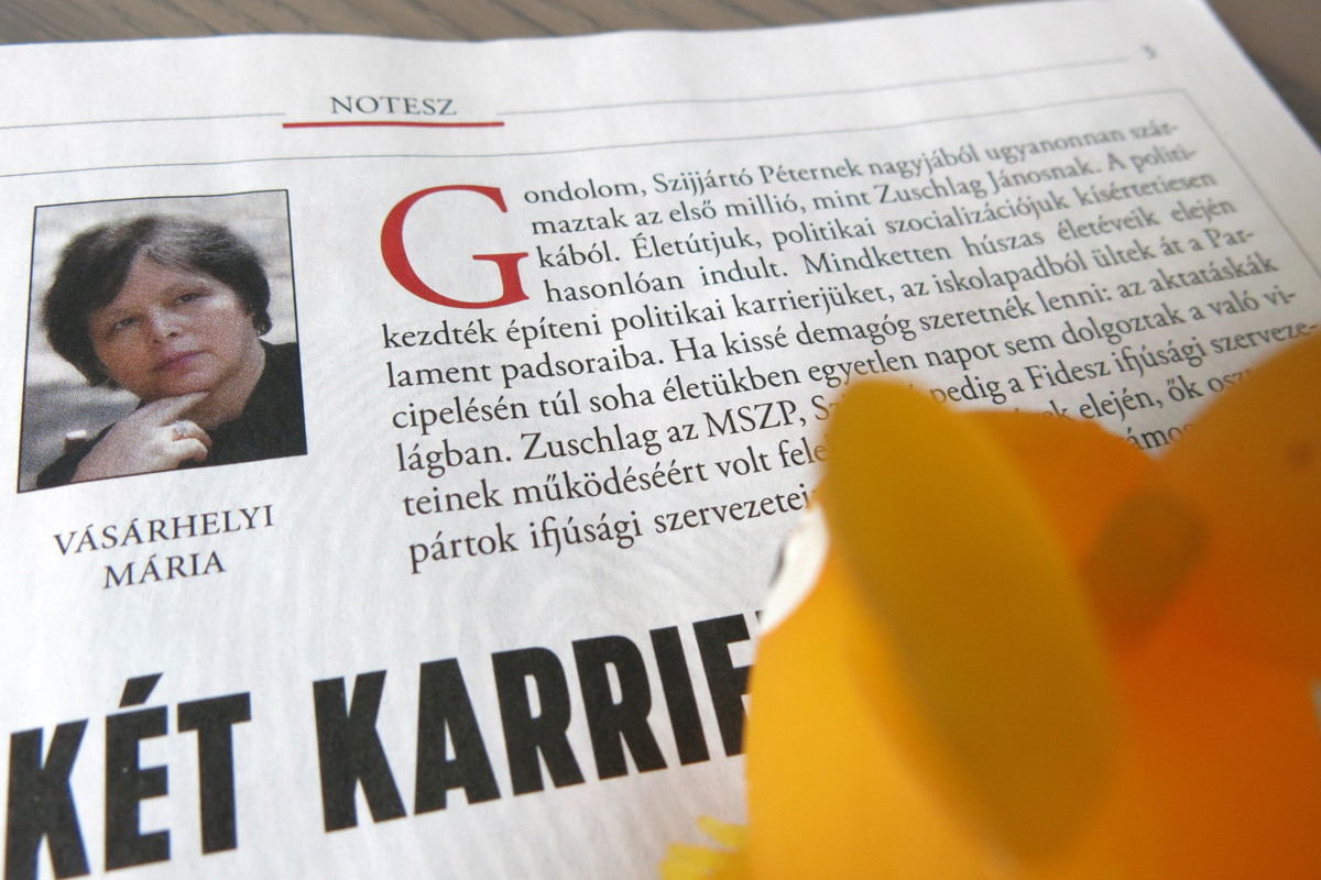 Illustration for article titled Híres bloggerek ütötték fel a fejüket a 168 óra patinás hasábjain!