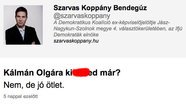 A baloldal viszonya egyenesen érzéki Kálmán Olgával (18+)