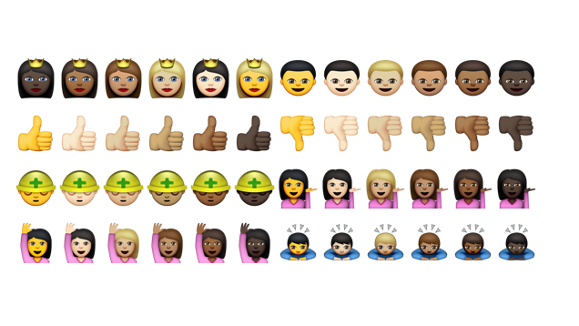 Eddig persze fel se tűnt, hogy az összes emodzsi fehér ember