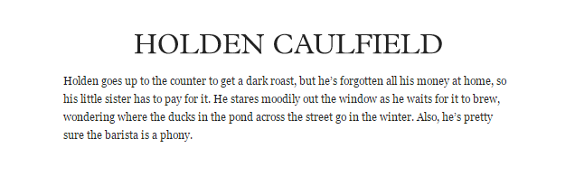 Így rendelnének kávét a leghíresebb írók és hőseik