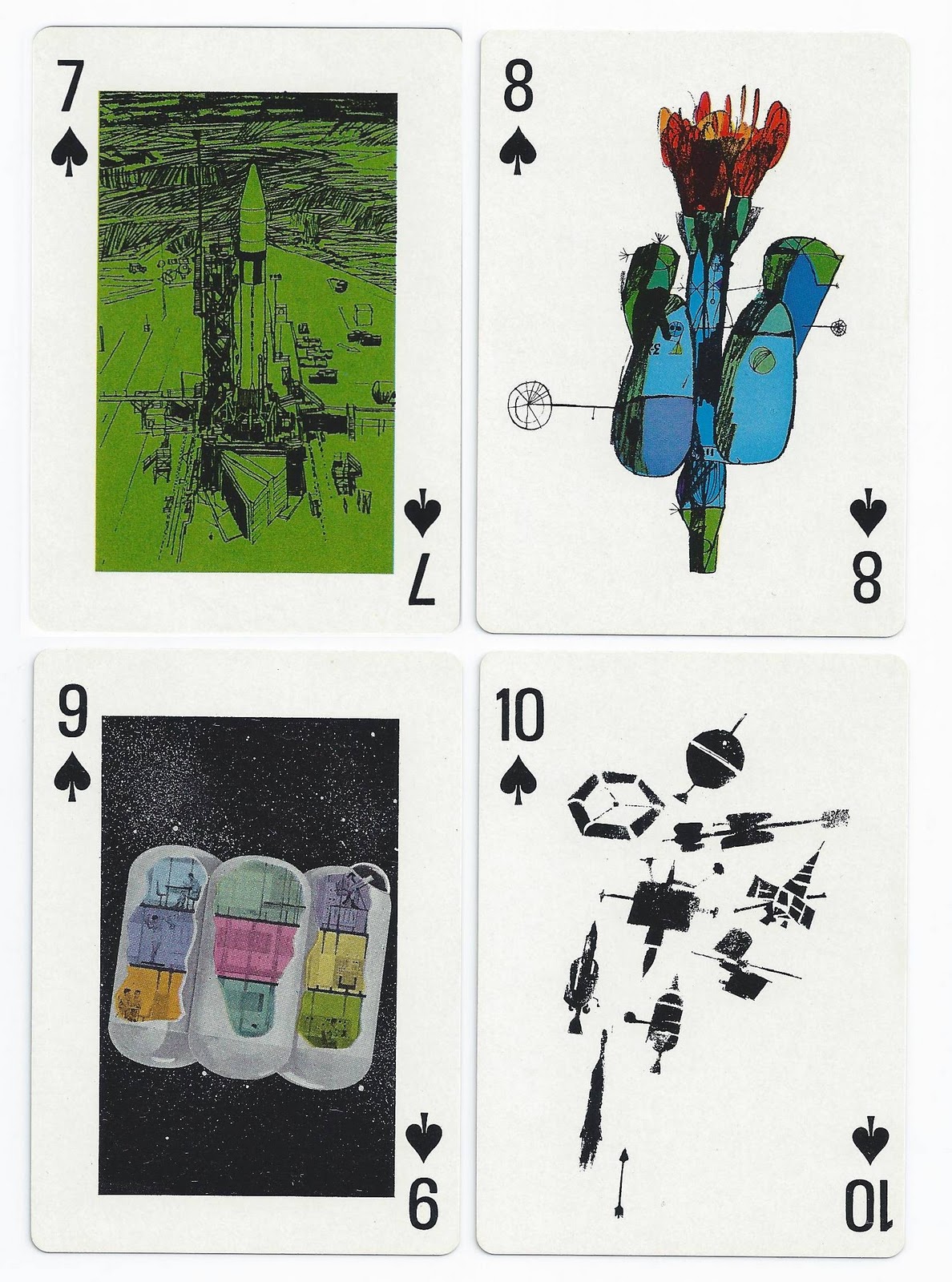 Illustration for article titled Csodálatos űrkártyák a 60-as évekből