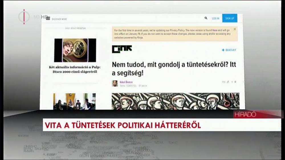 Benne voltunk a Híradóban!