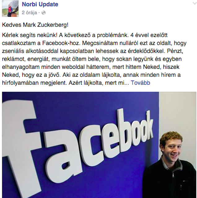 Update Norbi haragszik Mark Zuckerbergre