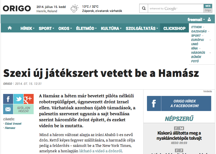 Néha önmaga paródiája az Új Origo