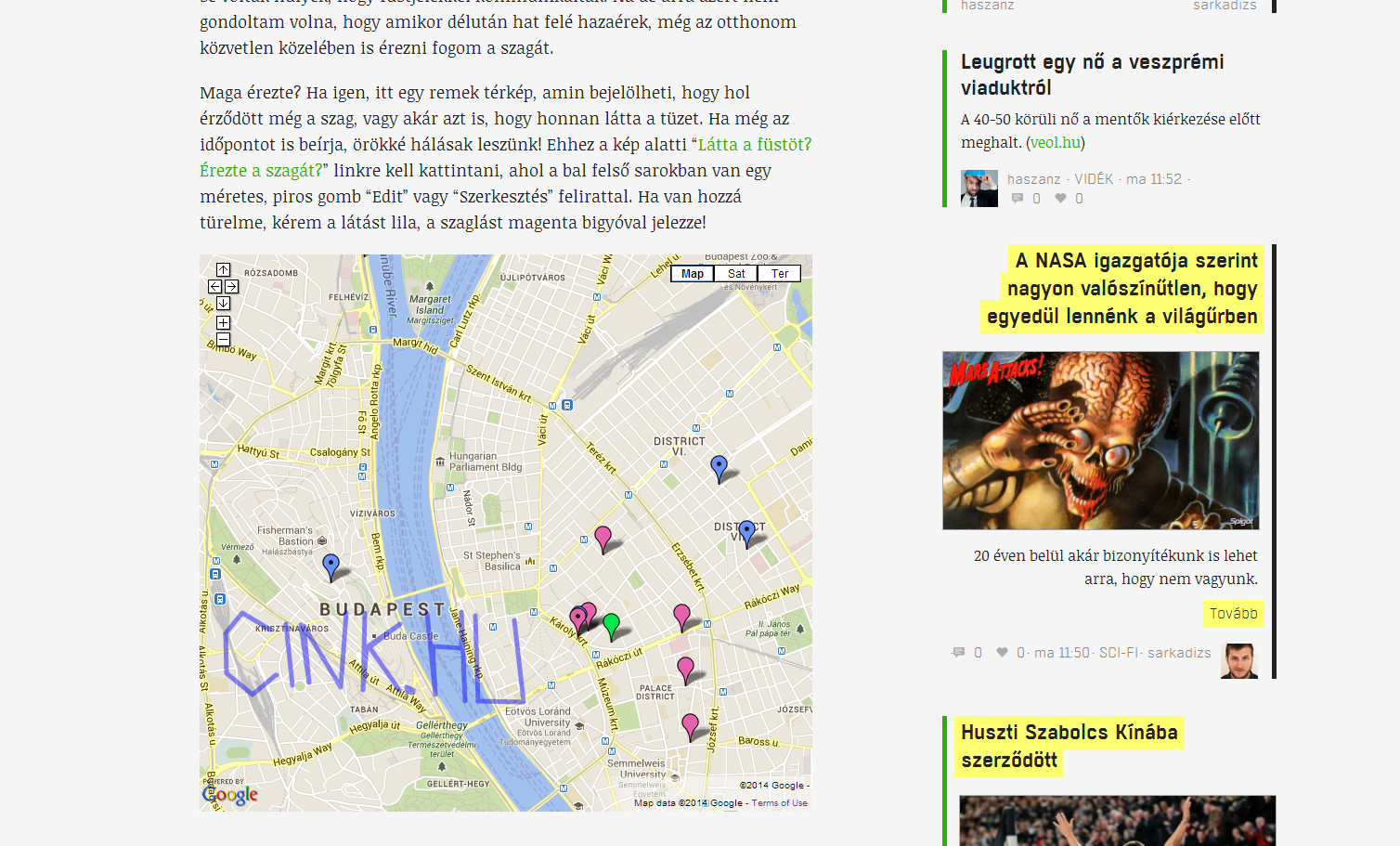 Illustration for article titled Széttrollkodják a 444 térképét